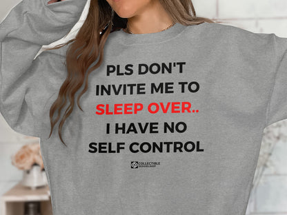 Funny Sleepover Statement Sweatshirt product