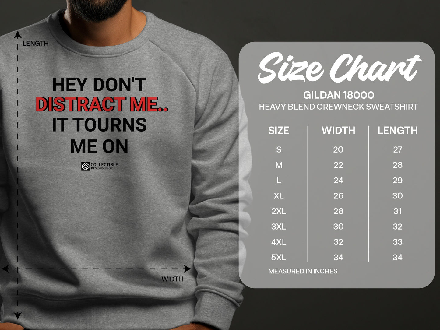 Hey Don't Distract Me It Tourns Me On Sweatshirt
