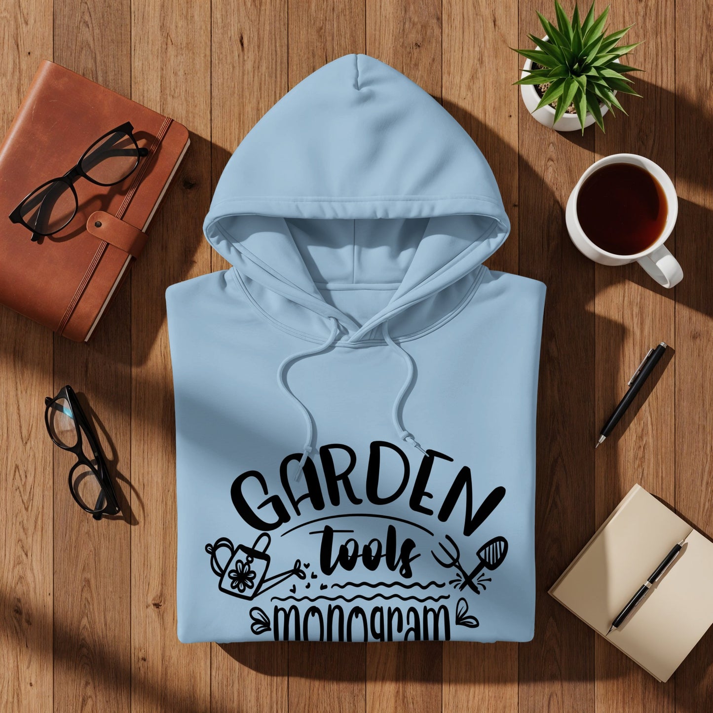 Garden Tools Monogram Hoodie for Garden Enthusiasts
