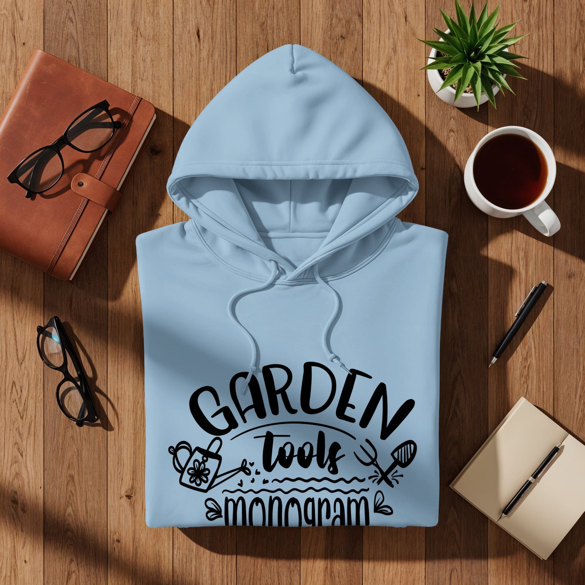 Garden Tools Monogram Hoodie for Garden Enthusiasts