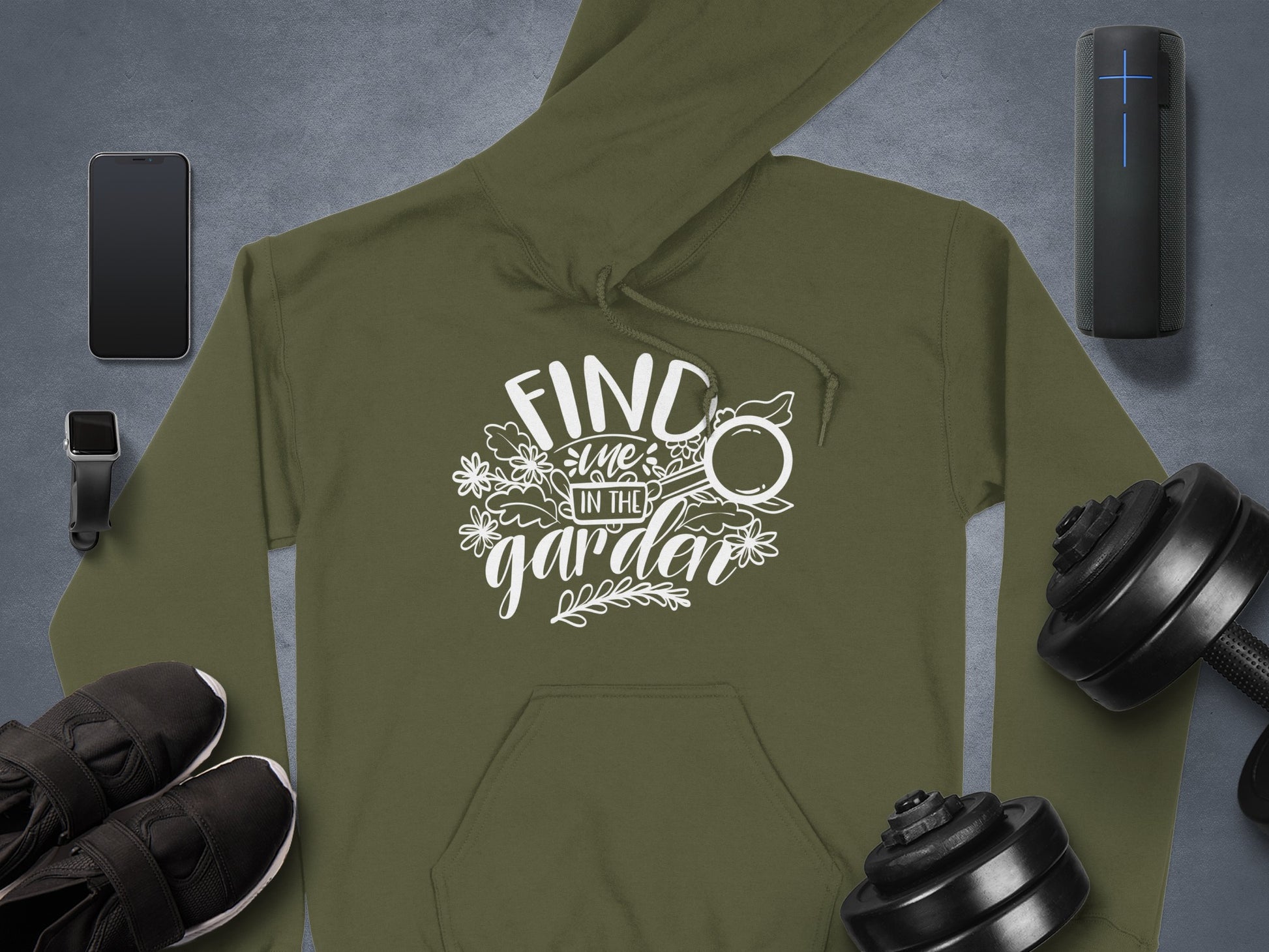 Find Me in the Garden Design Hoodie for casual product