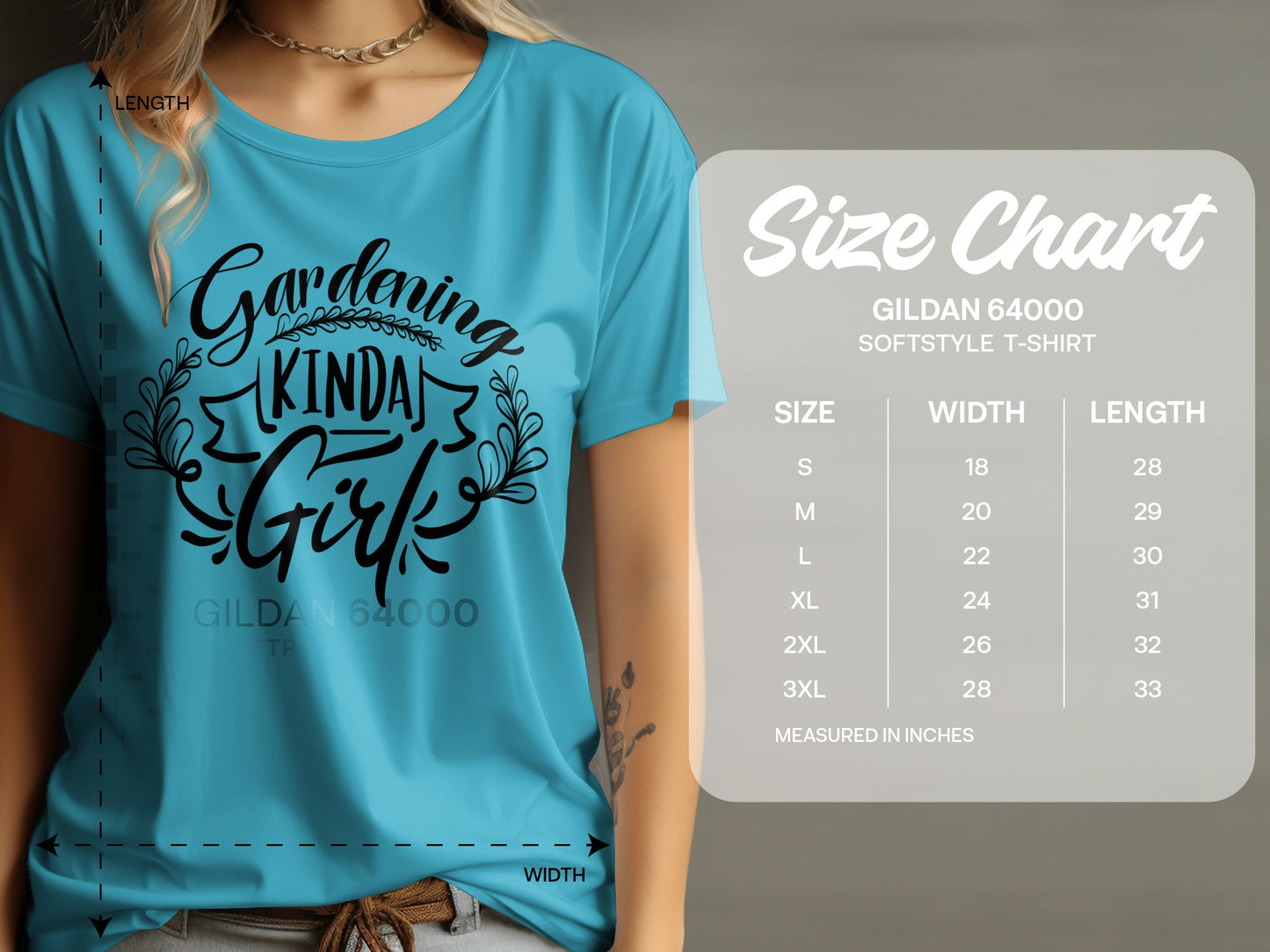 Gardening Kinda Girl Gildan 64000 Softstyle T-shirt