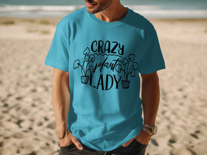Crazy Plant Lady Graphic Tee for Plant Lovers