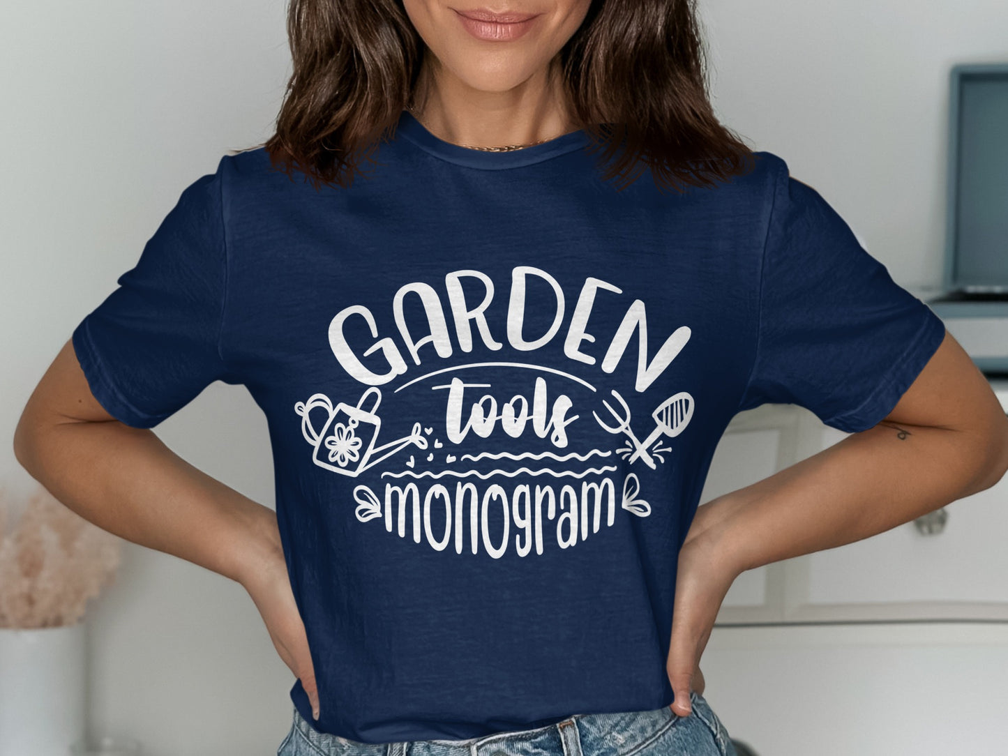 Garden Tools Monogram Top Gardening T-shirt