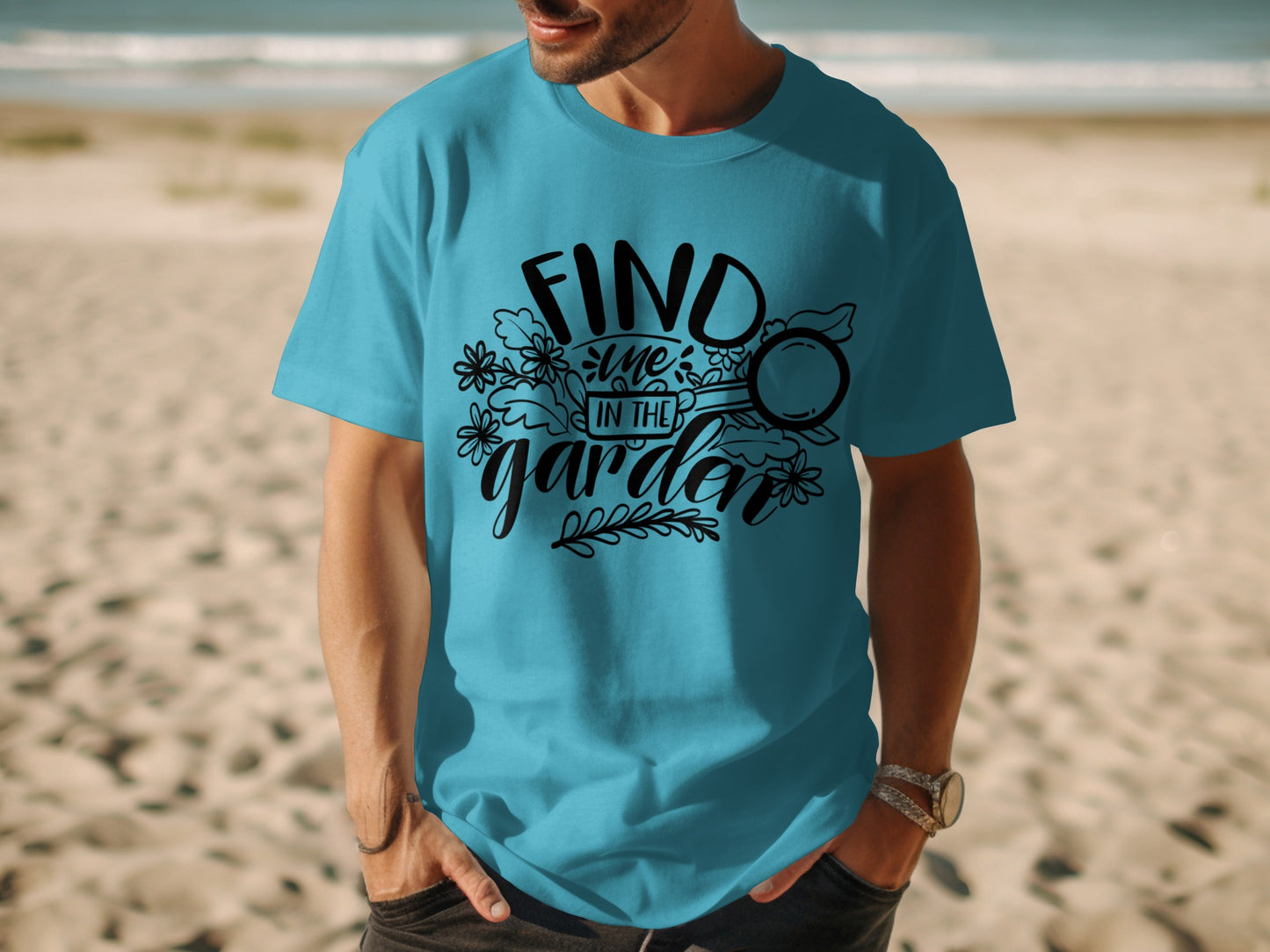Find Me In The Garden Graphic Print T-Shirt