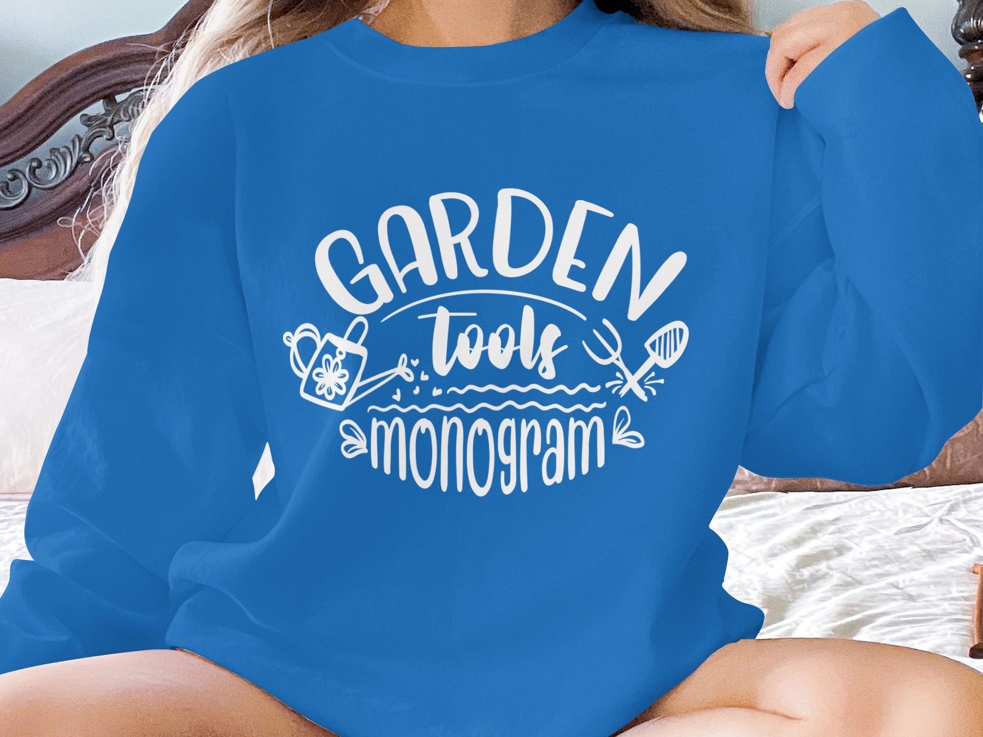 Garden Tools Monogram Sweatshirt for Garden Lovers