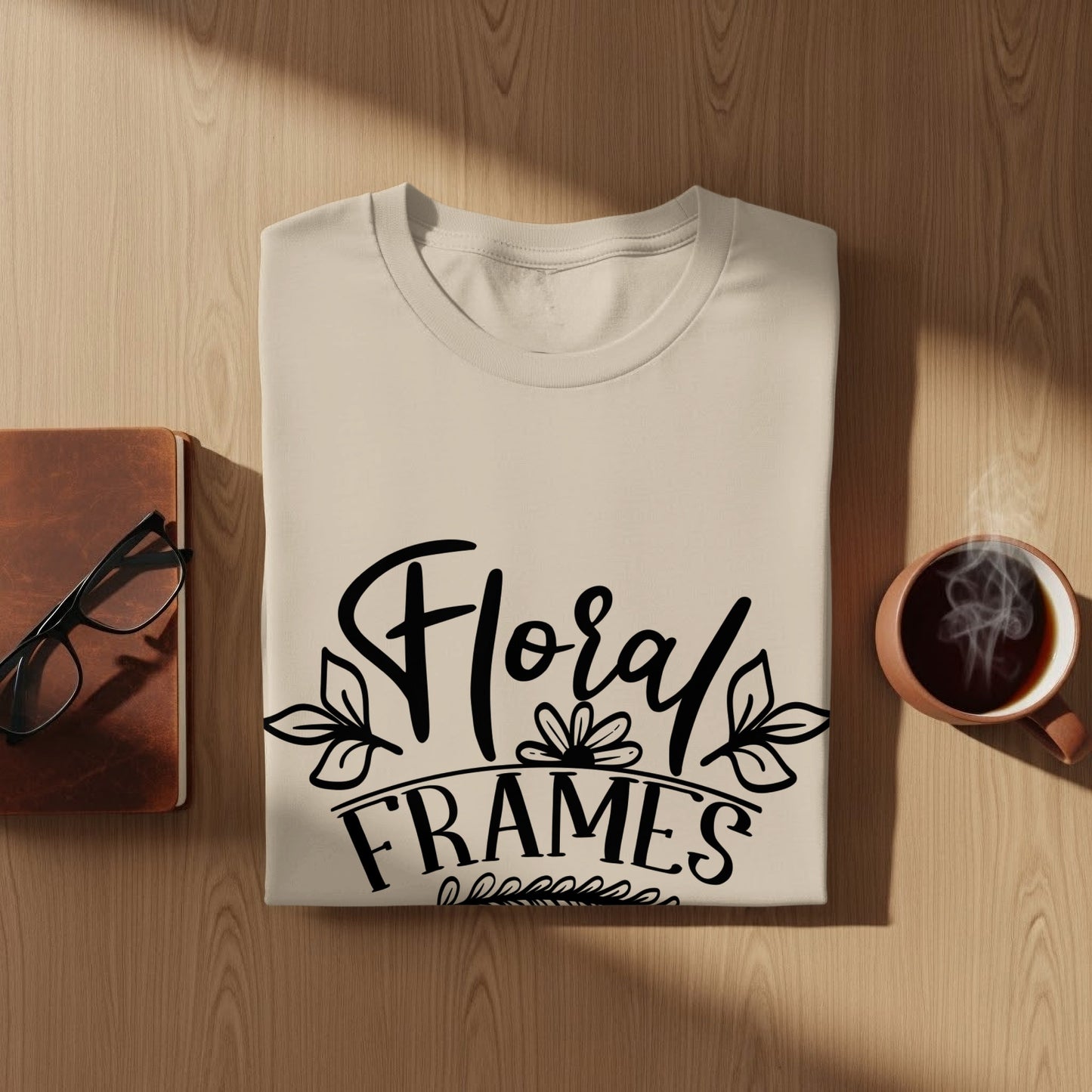 Floral Frames Graphic Tee for a Casual Look