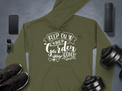 Keep Calm and Garden On Hoodie product