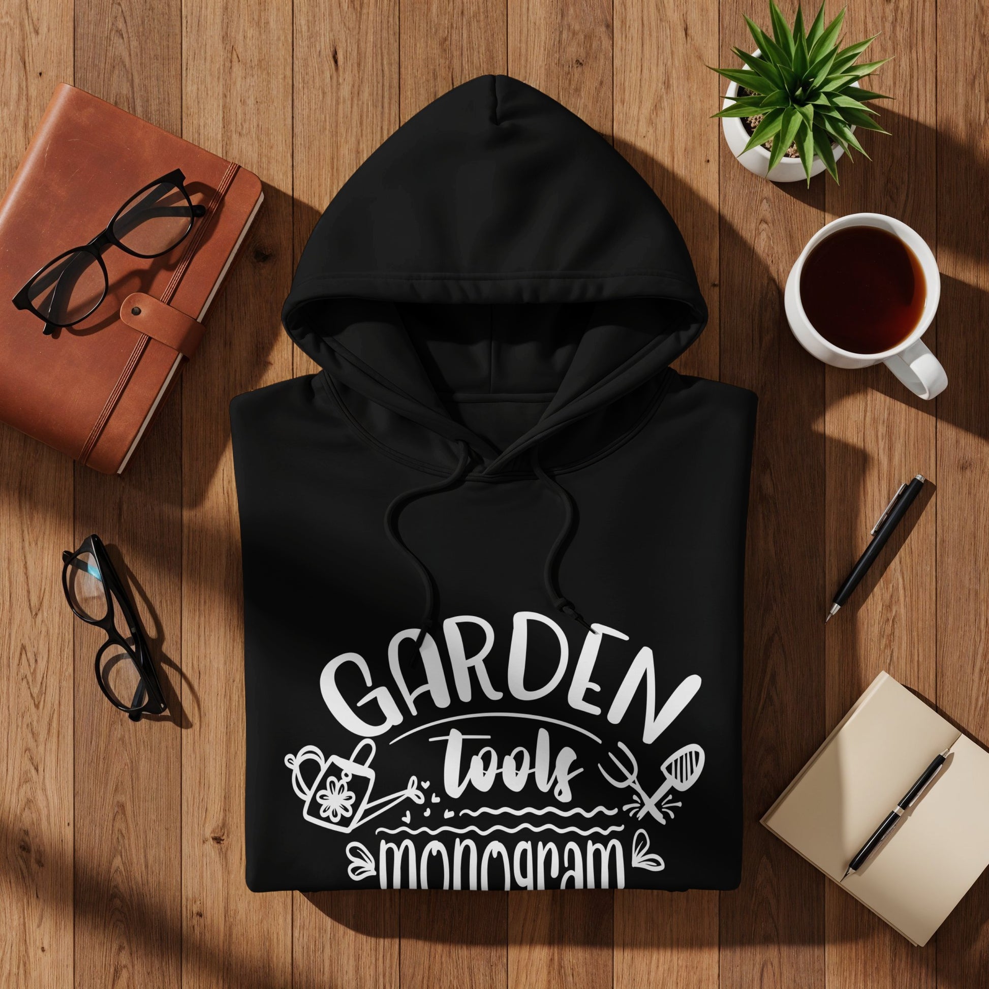 Garden Tools Monogram Hoodie for Gardening Lovers
