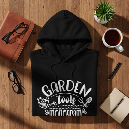 Garden Tools Monogram Hoodie for Gardening Lovers