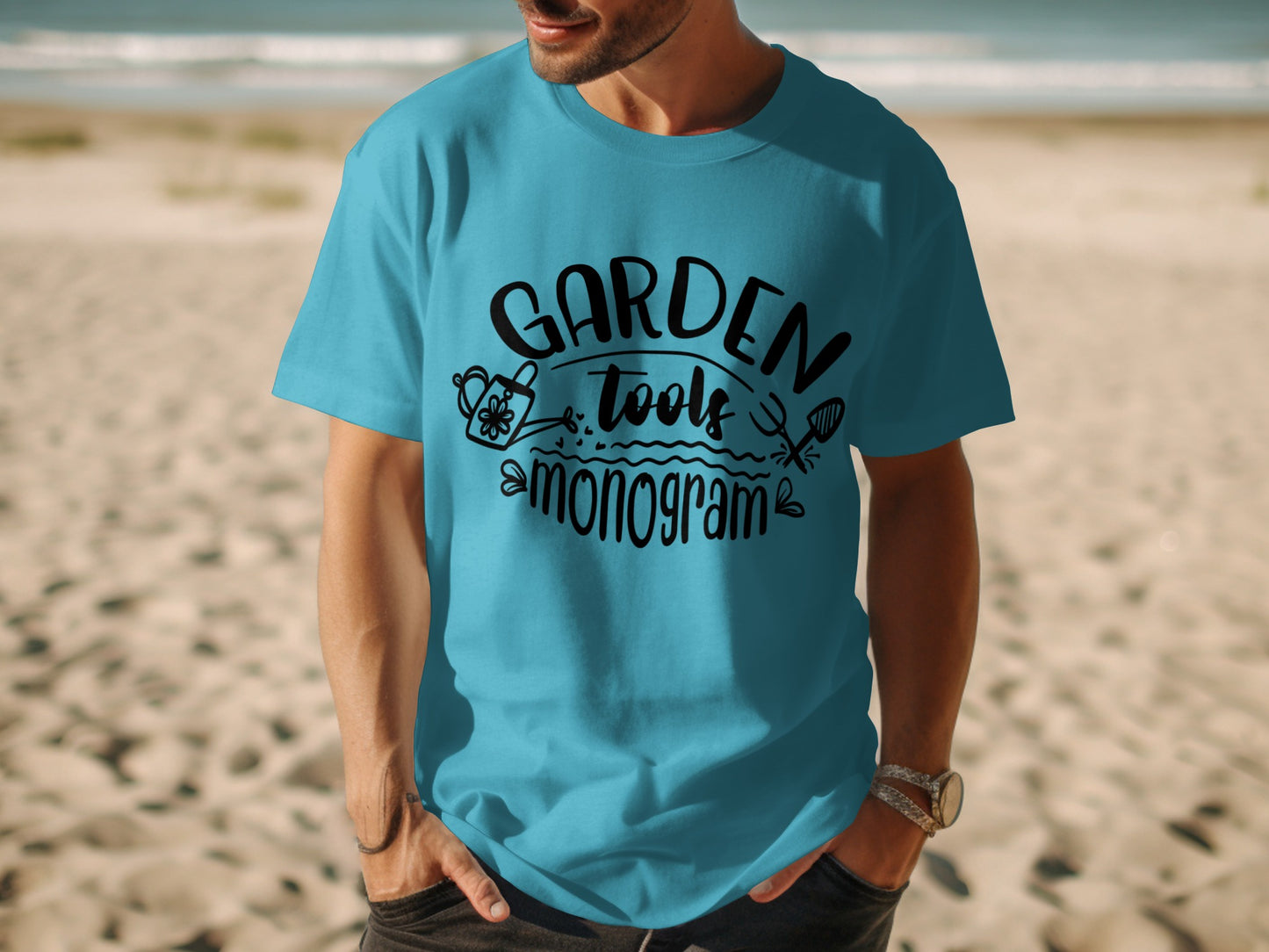 Garden Tool Monogram Graphic Tee Shirt