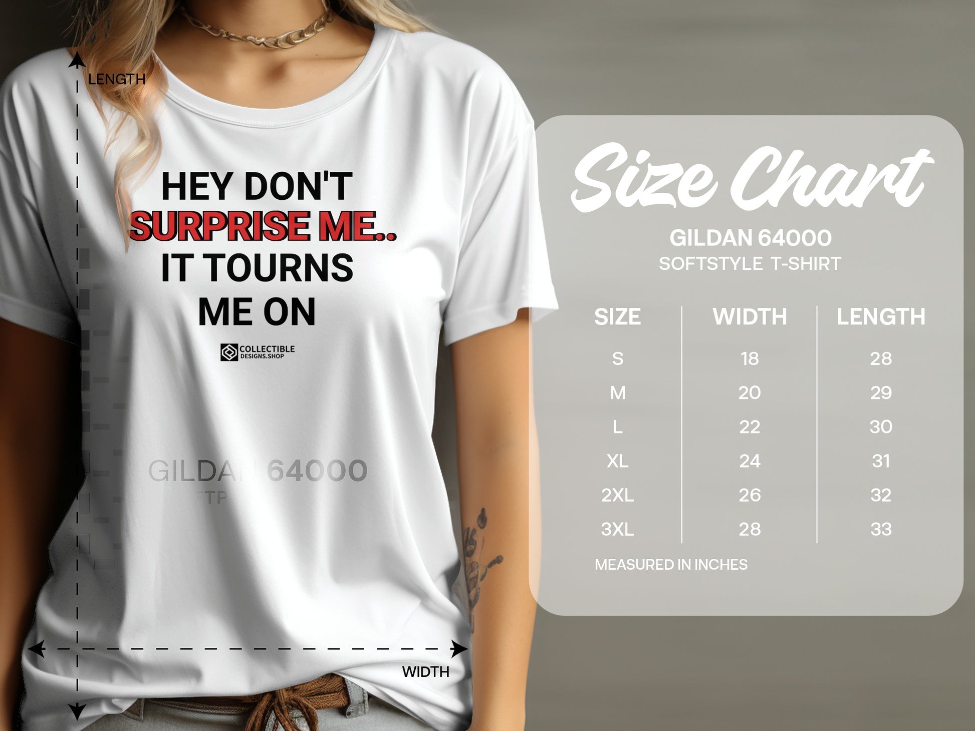 Hey Don't Surprise Me It Tourns Me On T-shirt