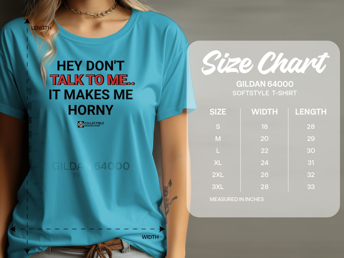 Hey Don't Talk to Me It Makes Me Horny T-Shirt