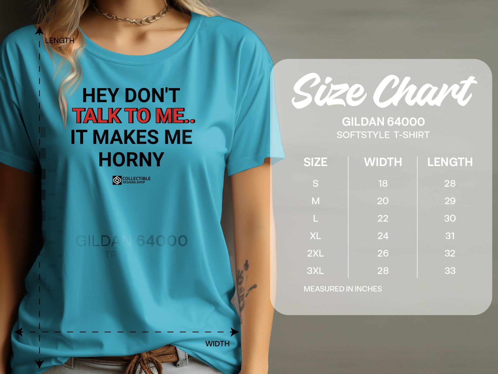 Hey Don't Talk to Me It Makes Me Horny T-Shirt