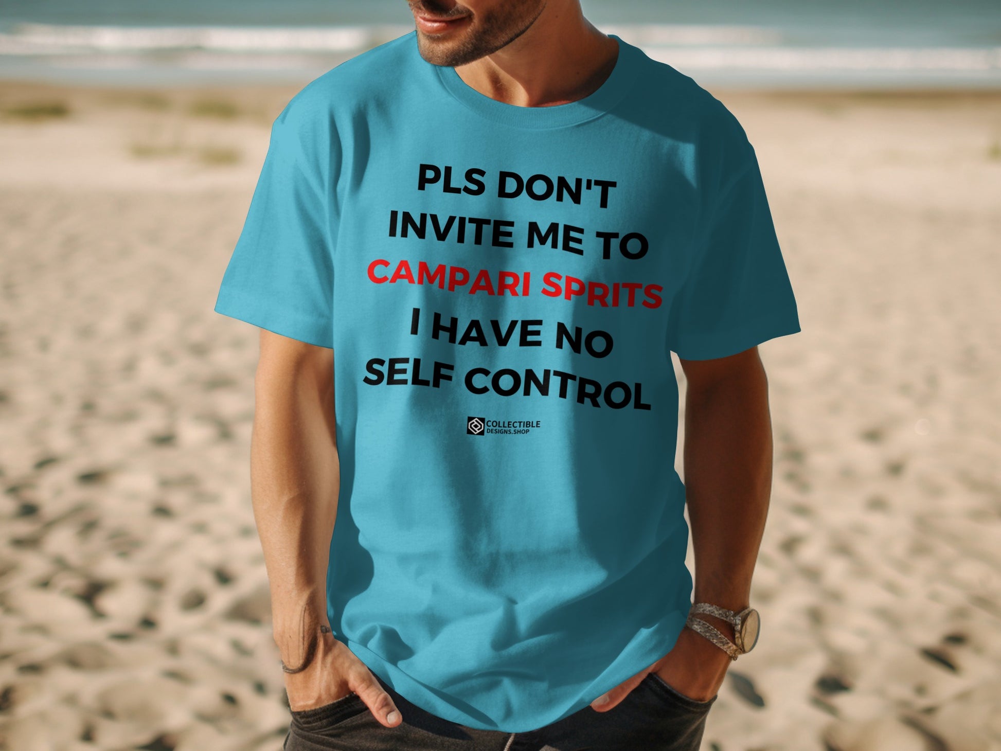 Funny Campari Spirits Self Control Statement T-Shirt