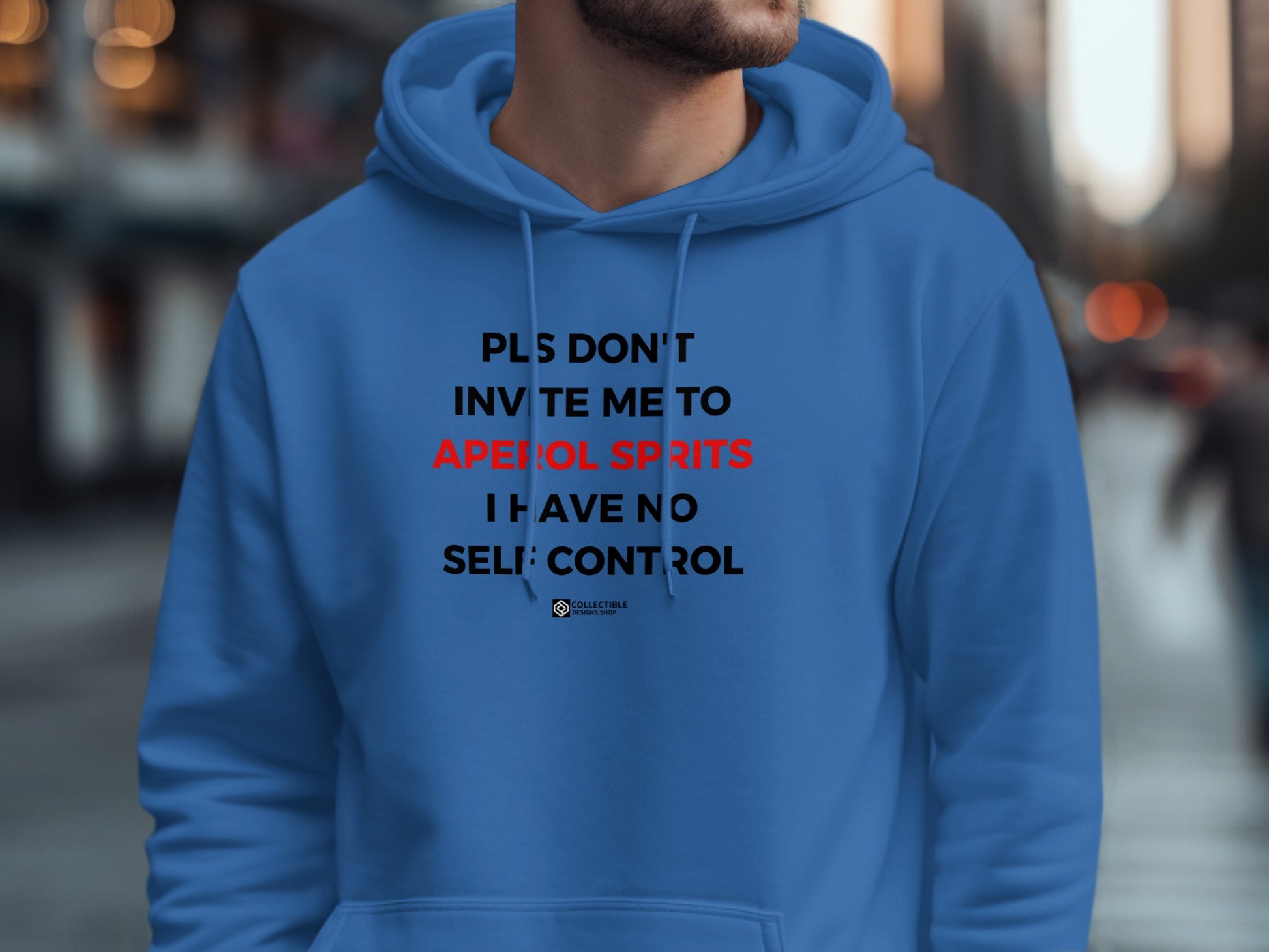 Funny Hoodie with Witty Social Drinking Quote