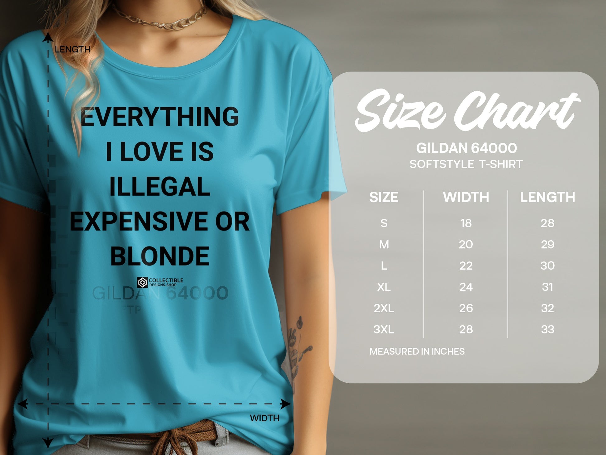Everything I Love Is Illegal Expensive Blonde Shirt