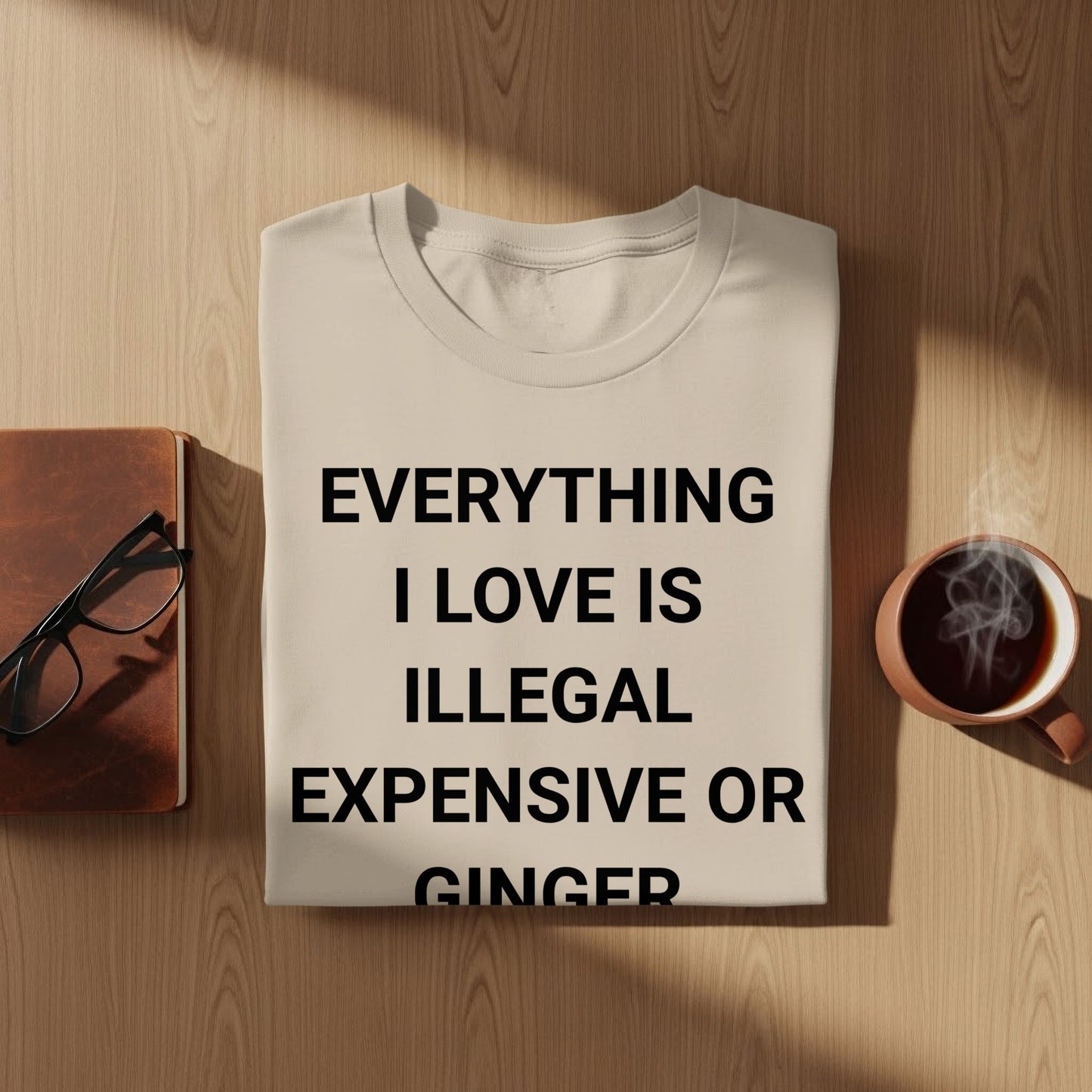 EVERYTHING I LOVE IS ILLEGAL EXPENSIVE OR GINGER product