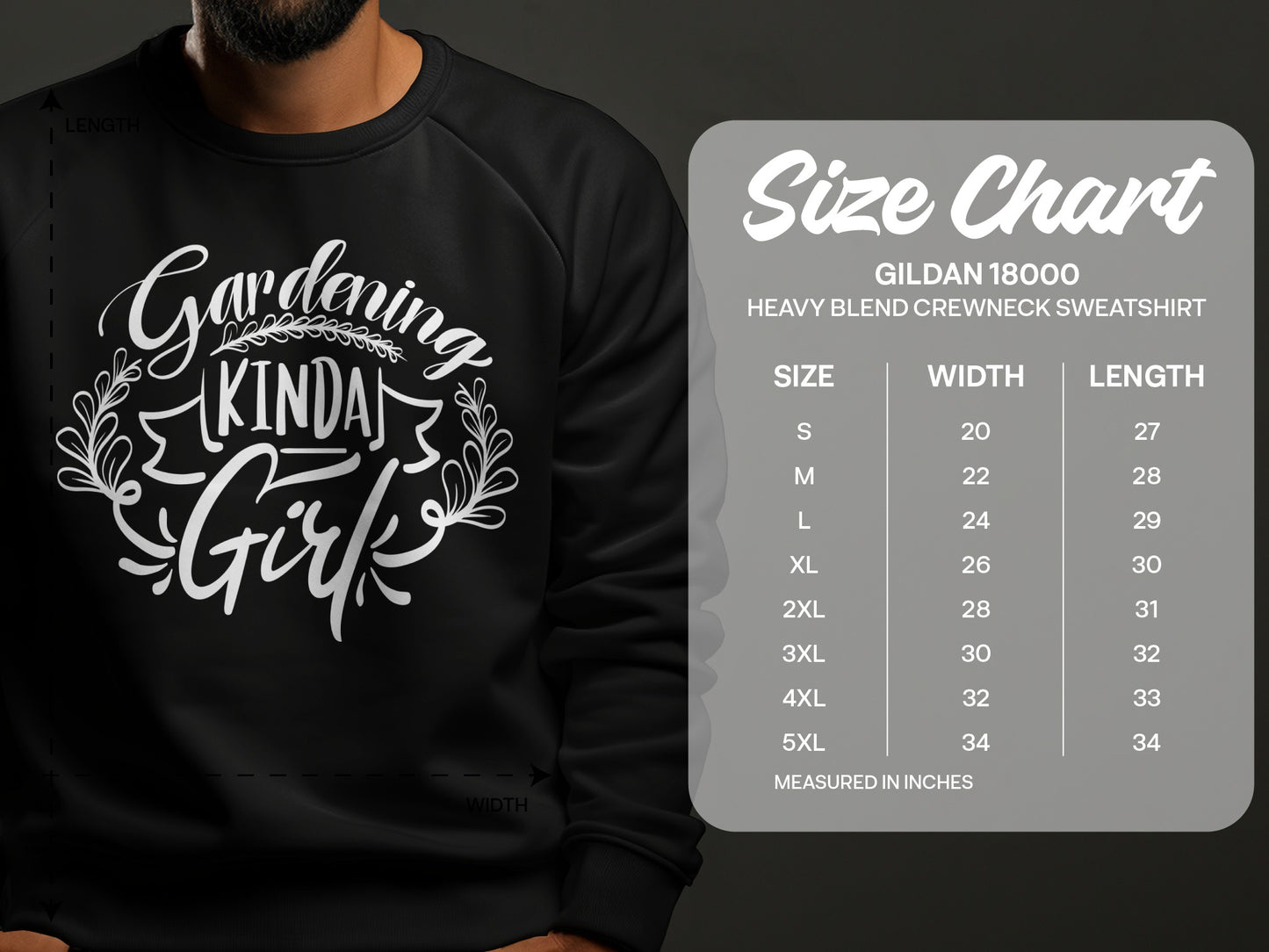 Gardening Kinda Girl Heavy Blend Crewneck Sweatshirt