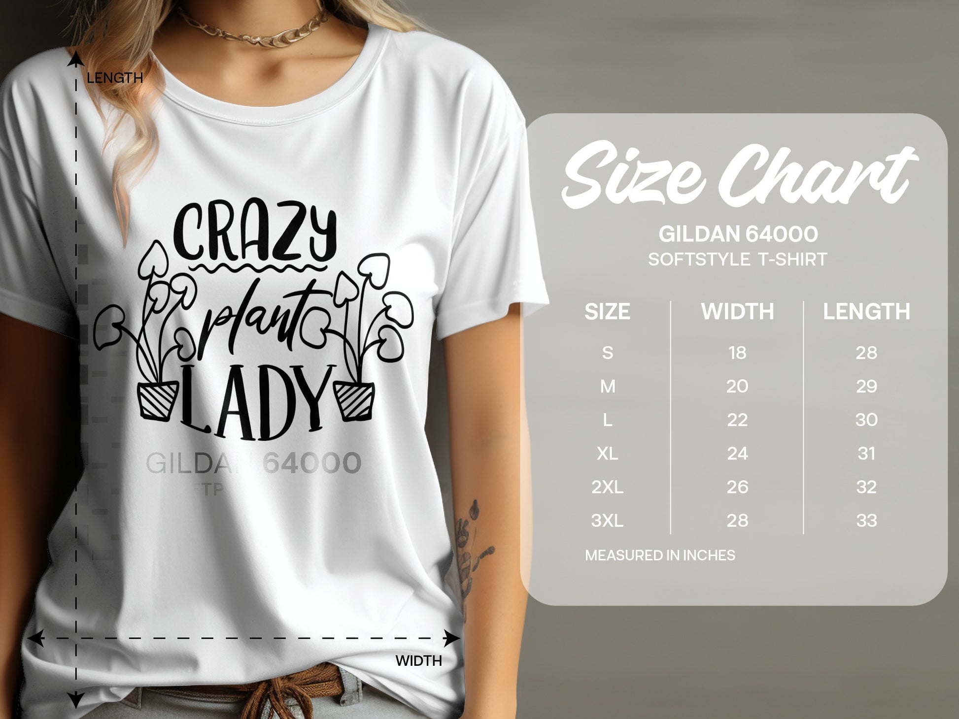 Crazy Plant Lady Graphic Softstyle T-shirt