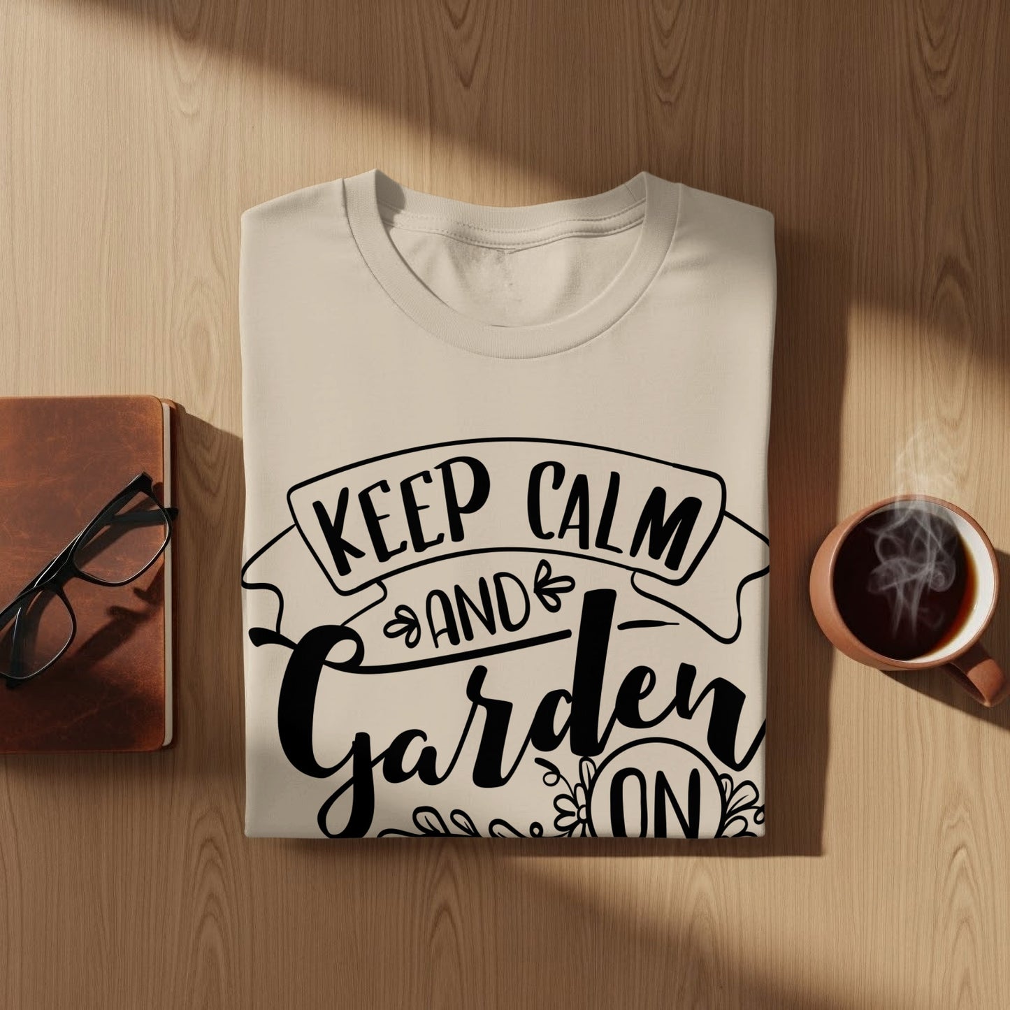 Keep Calm and Garden On Graphic T-shirt product