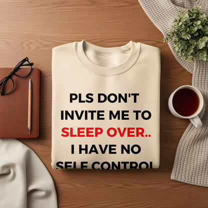Funny Self Control Sleep Over Graphic Shirt