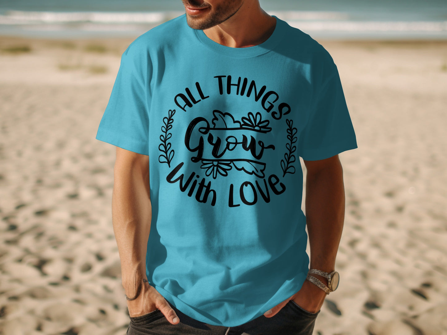 All Things Grow With Love Graphic T-Shirt