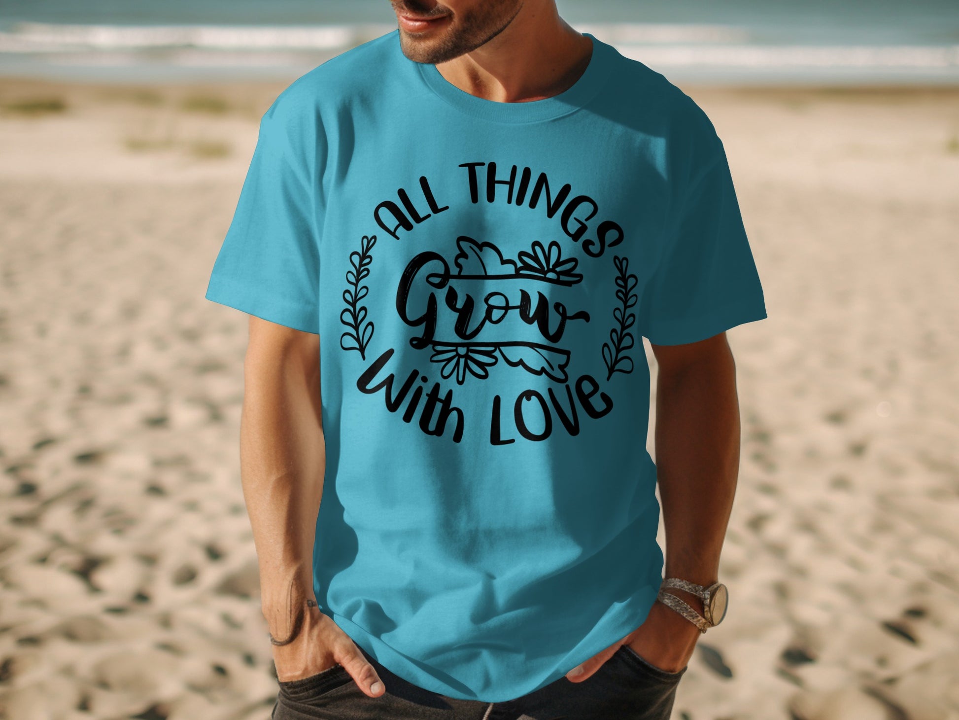 All Things Grow With Love Graphic T-Shirt
