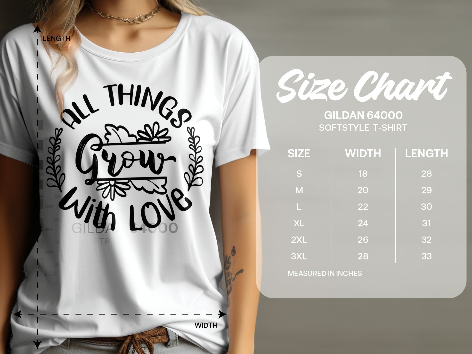 All Things Grow With Love Softstyle T-shirt
