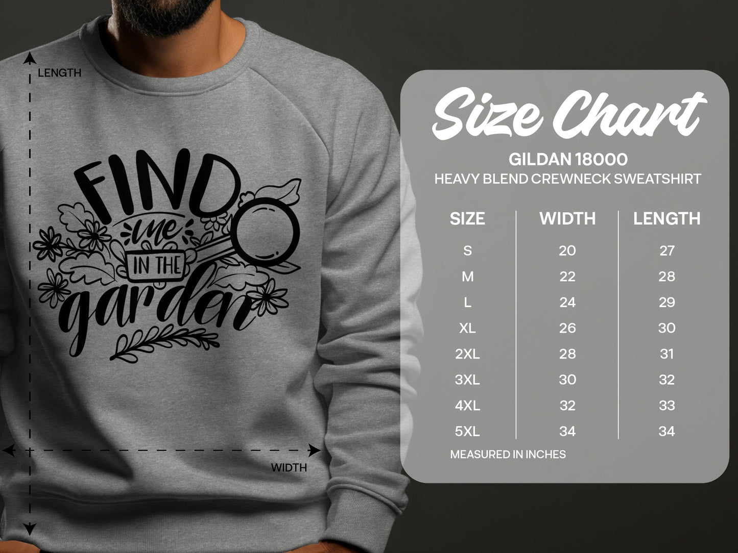 Find Me In The Garden Sweatshirt