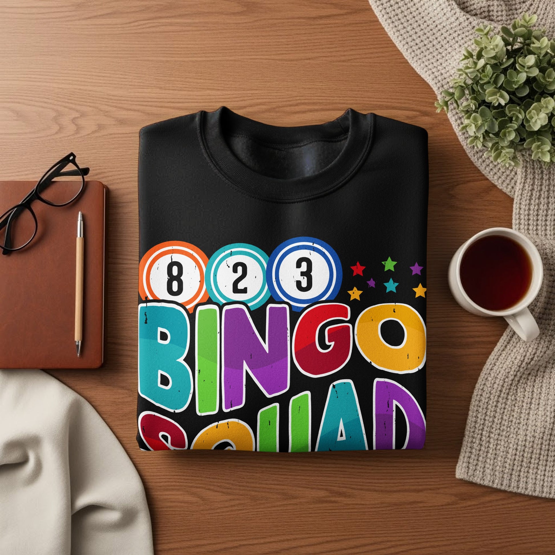 Bingo Squad 823 Colorful Bingo Theme Sweatshirt
