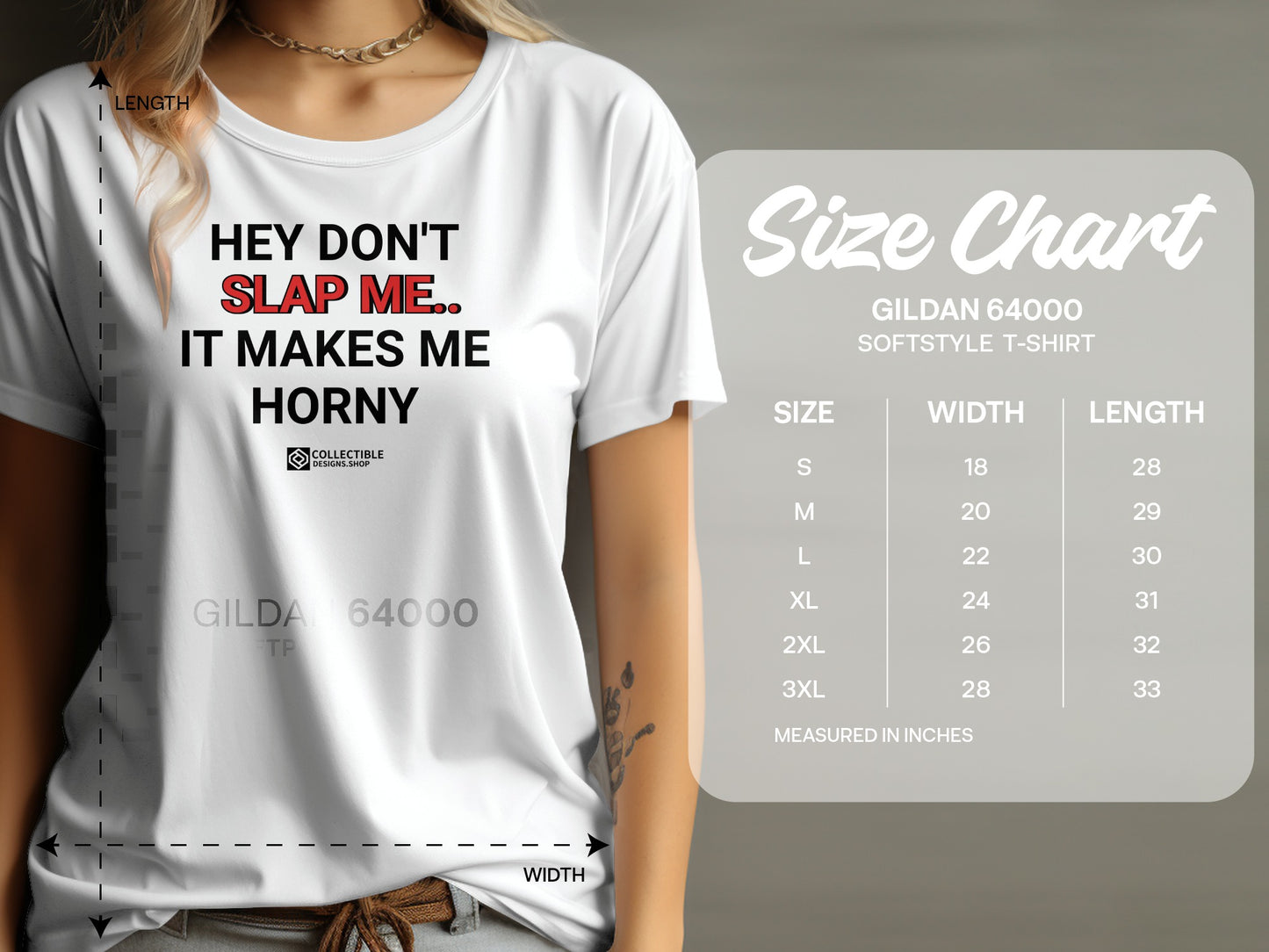 Hey Don't Slap Me It Makes Me Horny T-Shirt