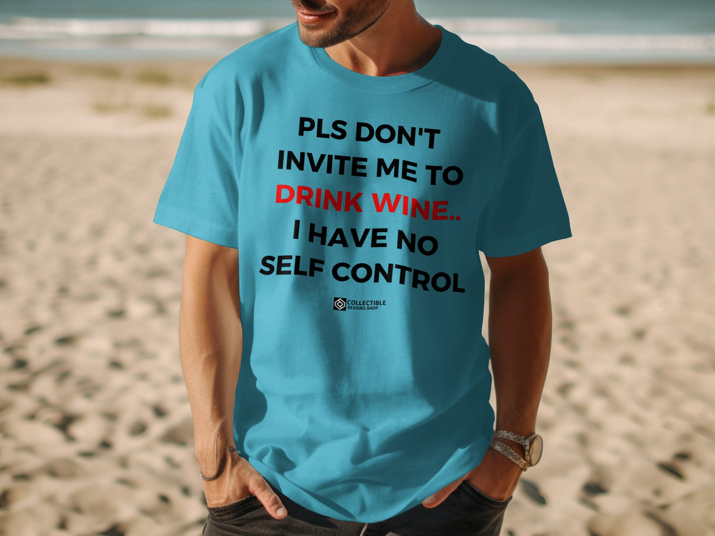Pls Don't Invite Me To Drink T-Shirt With Fun Message