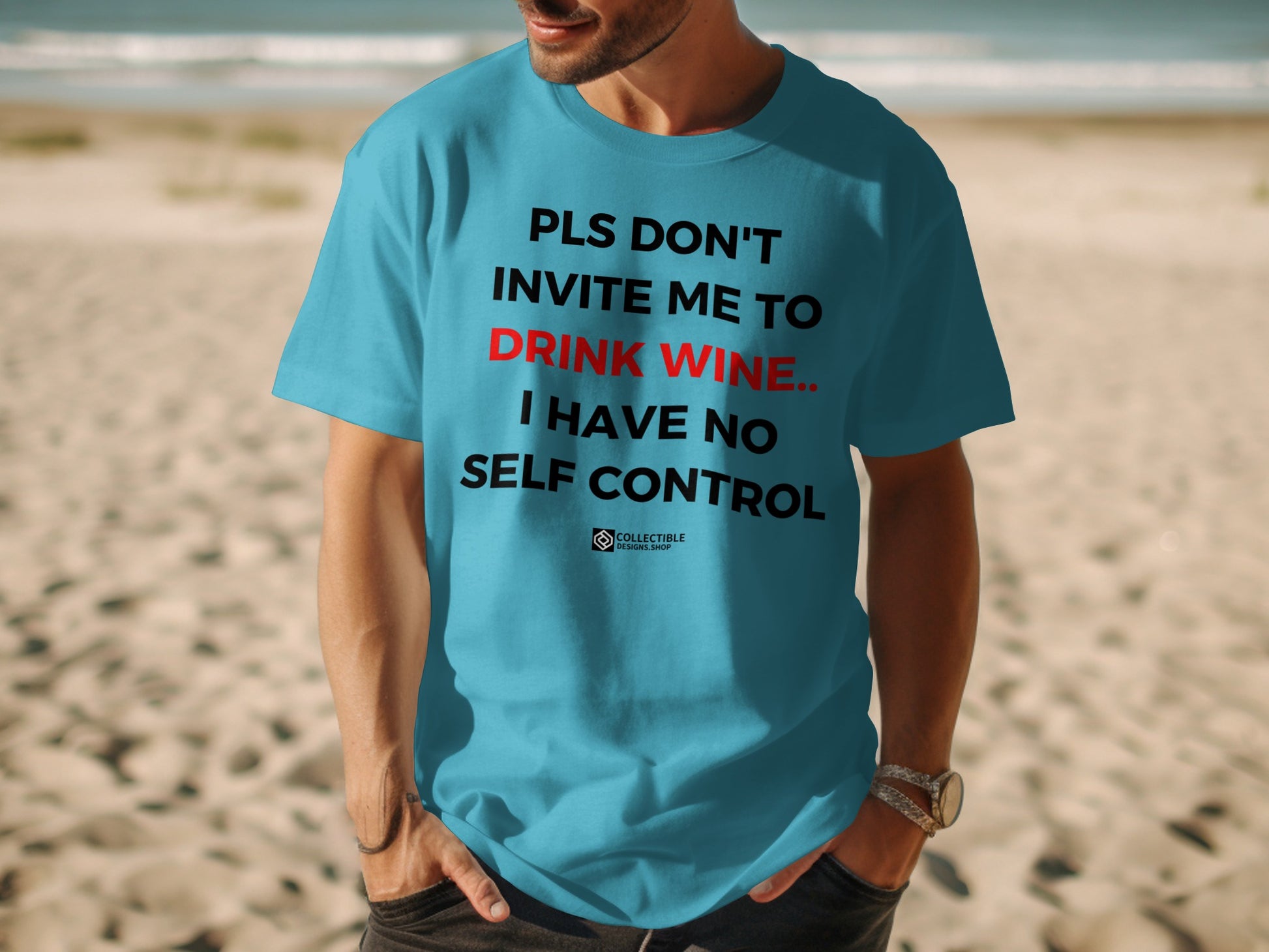 Pls Don't Invite Me To Drink T-Shirt With Fun Message