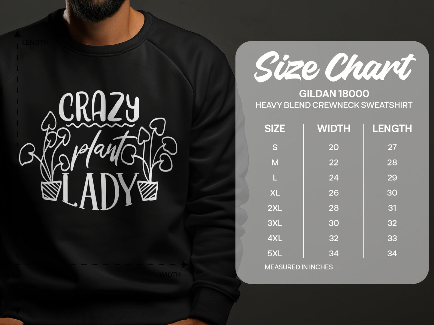 Crazy Plant Lady Heavy Blend Sweatshirt