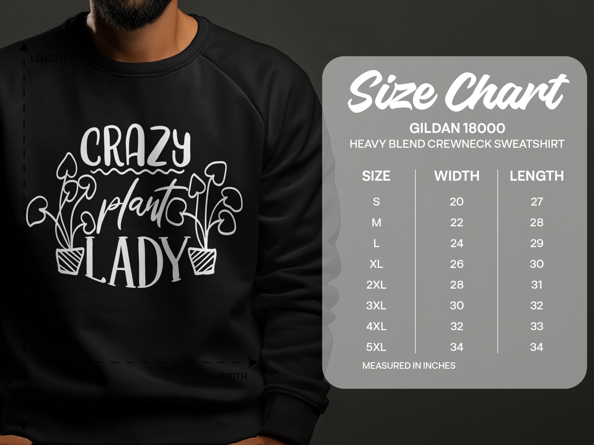 Crazy Plant Lady Heavy Blend Sweatshirt