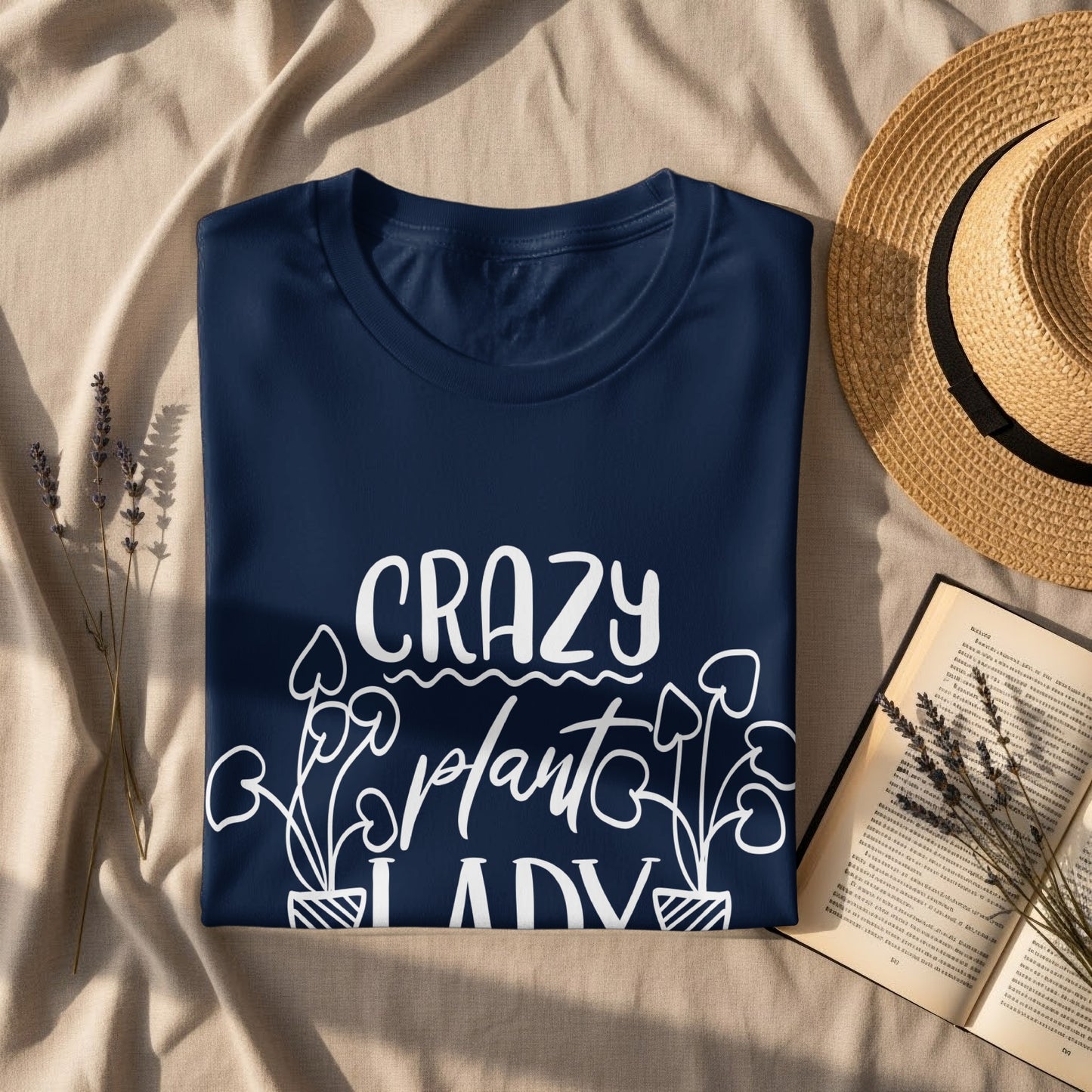 Crazy Plant Lady Graphic Tee for Gardening Enthusiasts