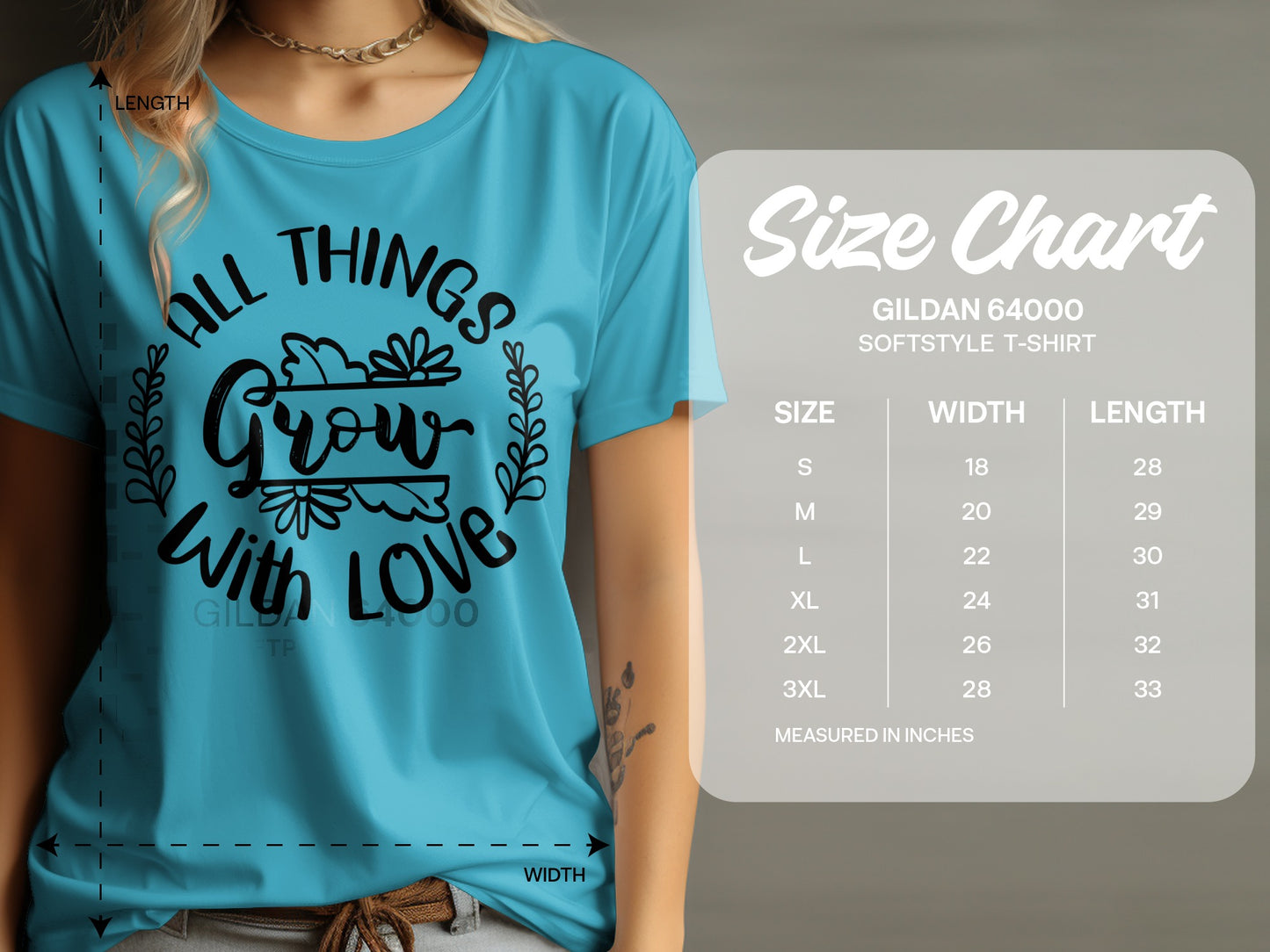 All Things Grow With Love Graphic T-Shirt