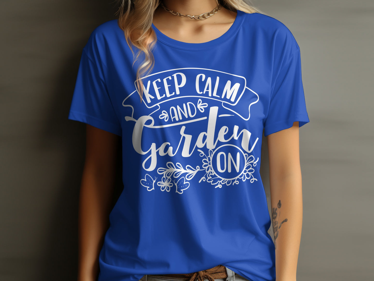 Keep Calm and Garden On Graphic T-shirt