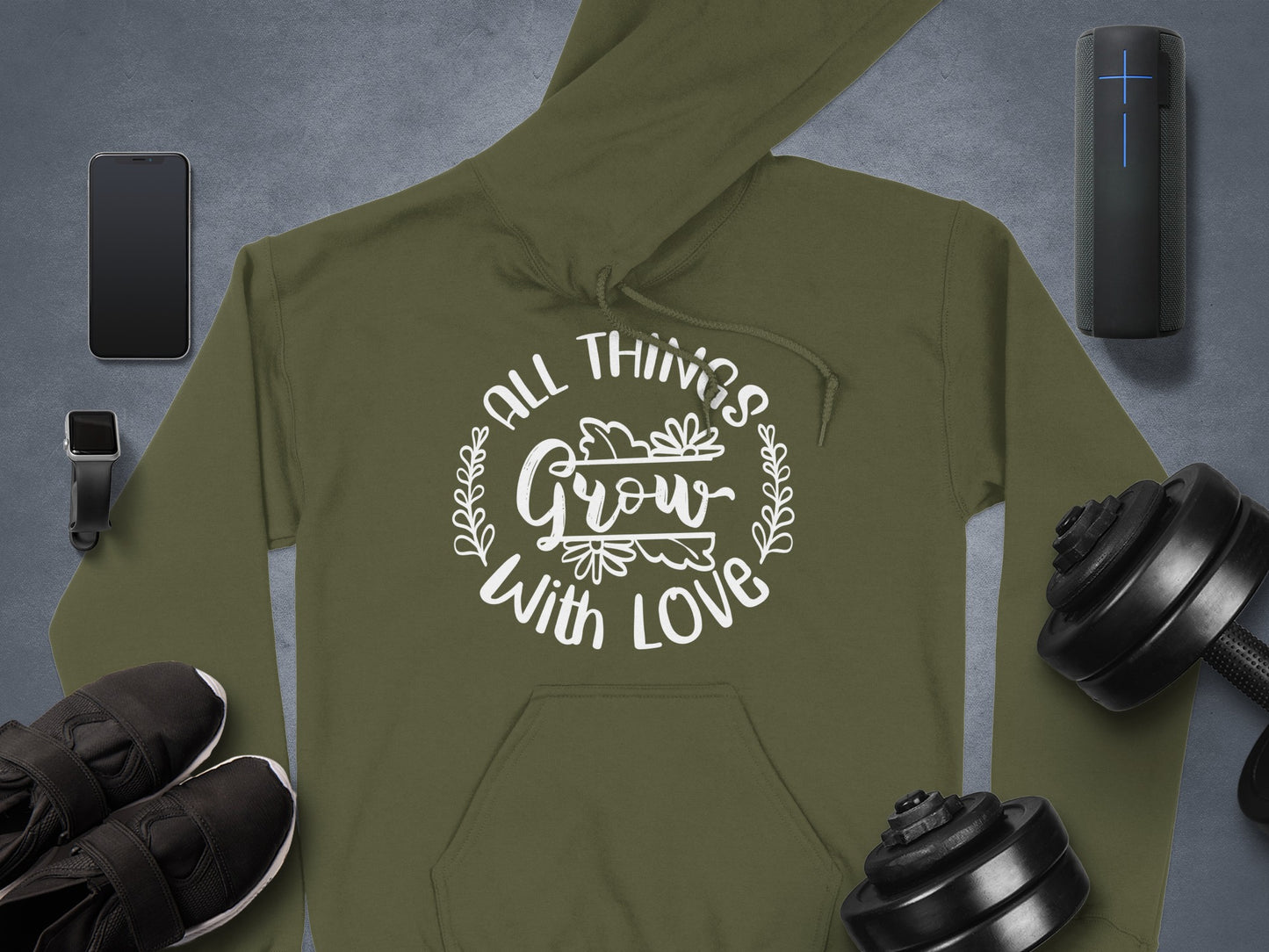 All Things Grow With Love Graphic Hoodie