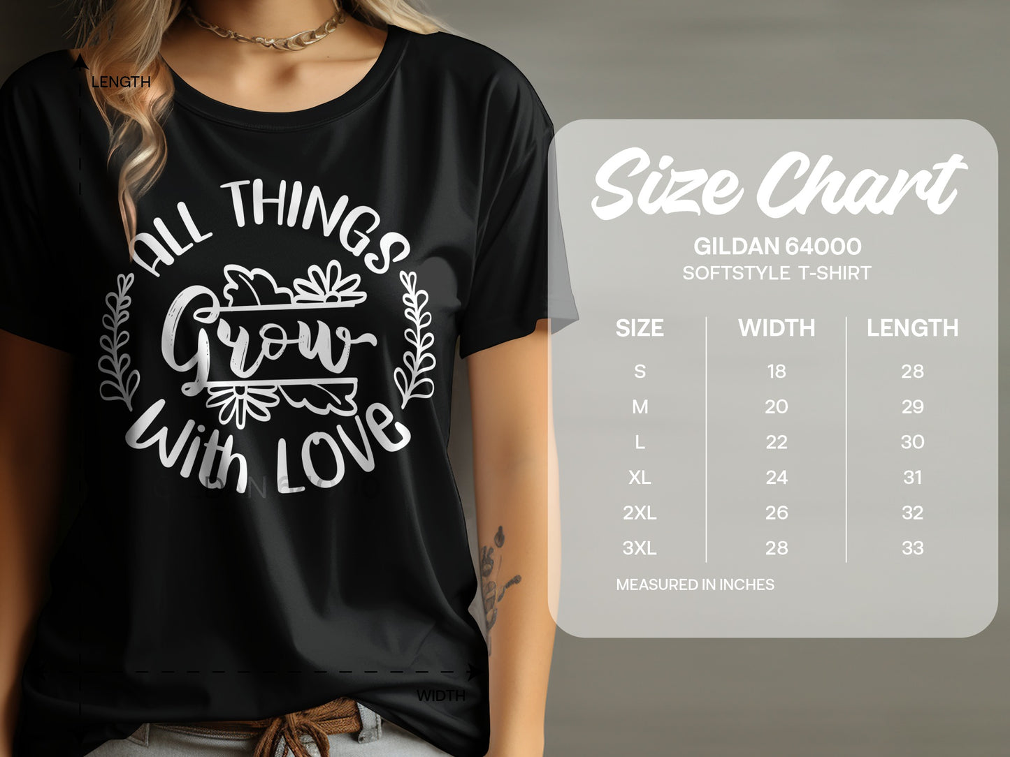 All Things Grow With Love Softstyle T-shirt