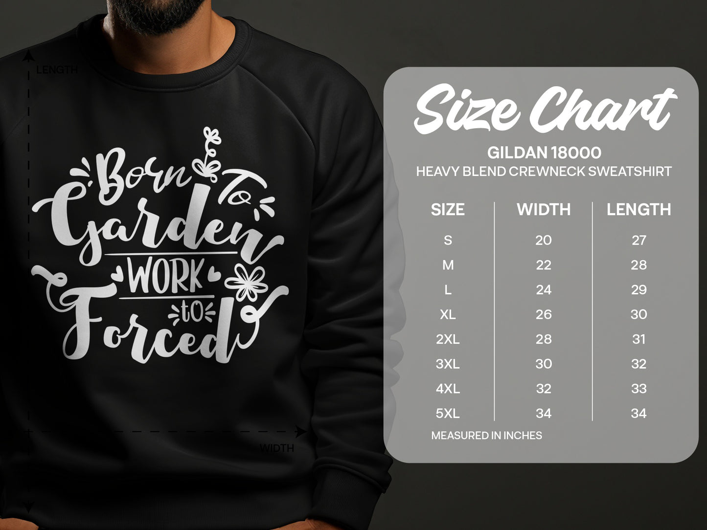 Born to Garden Work Forced Sweatshirt