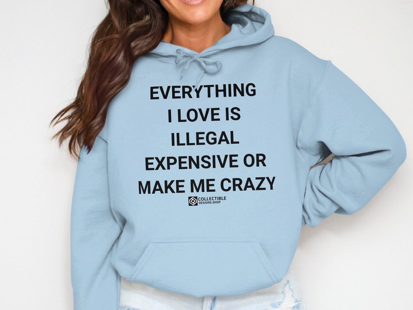 Everything I Love Illegal Expensive Crazy Hoodie
