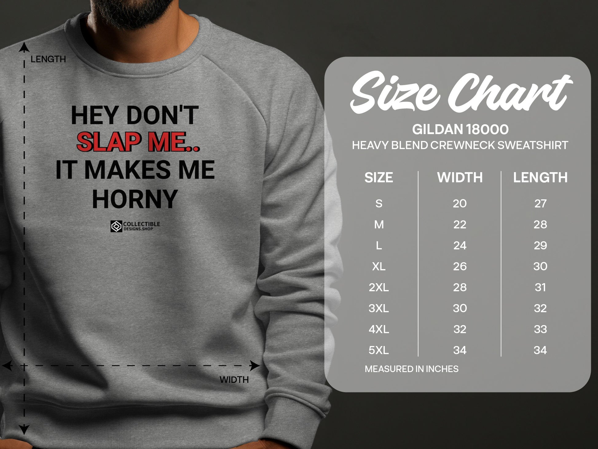 Hey Don't Slap Me It Makes Me Horny Sweatshirt