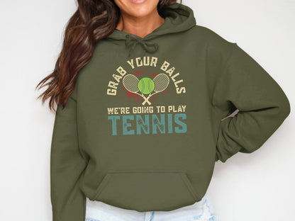 Grab Your Balls Tennis T-Shirt, Funny Tennis Lover Gift, Unisex Tennis Shirt, Tennis Passion Gift, Tennis Lovers Apparel, Family Matching