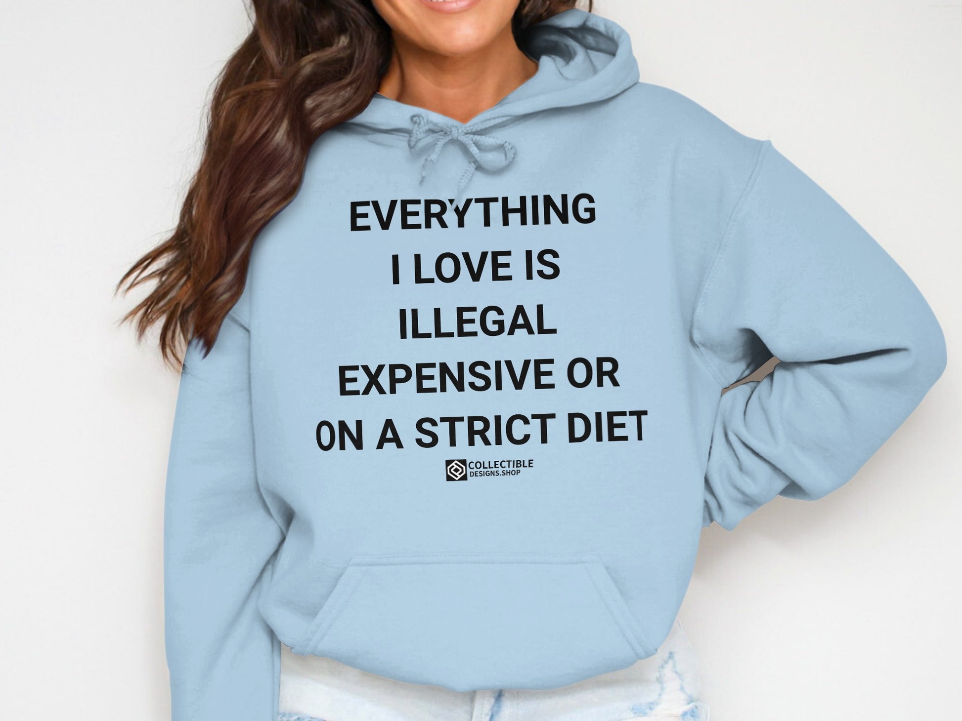Everything I Love is Illegal Expensive Strict Diet Hoodie