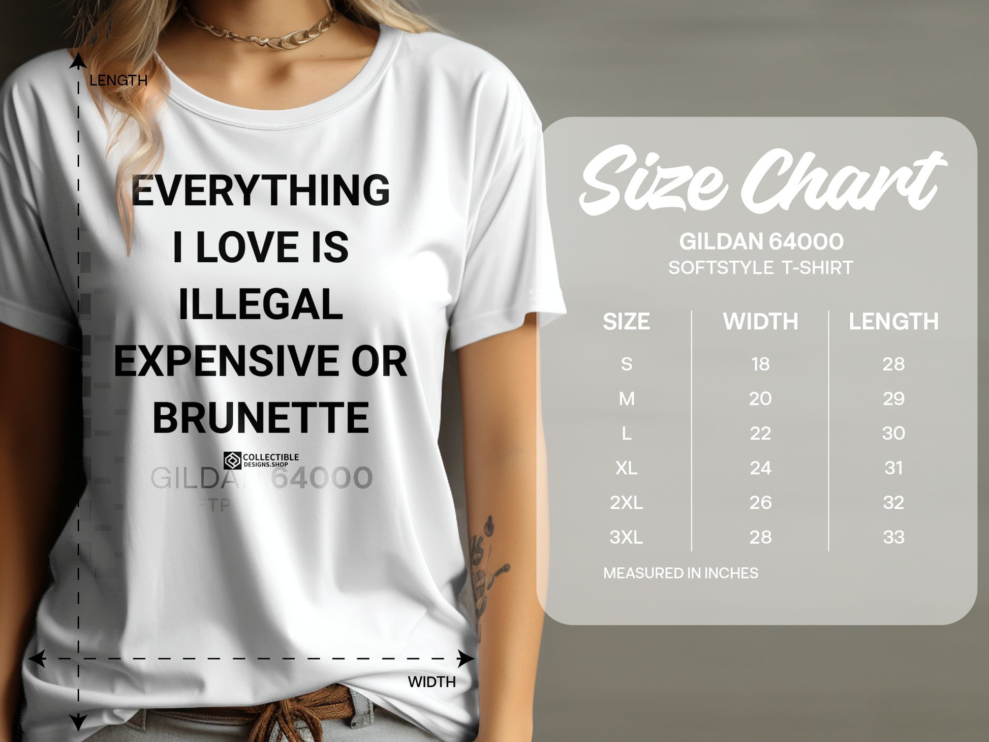 Everything I Love Is Illegal Expensive Brunette T-shirt