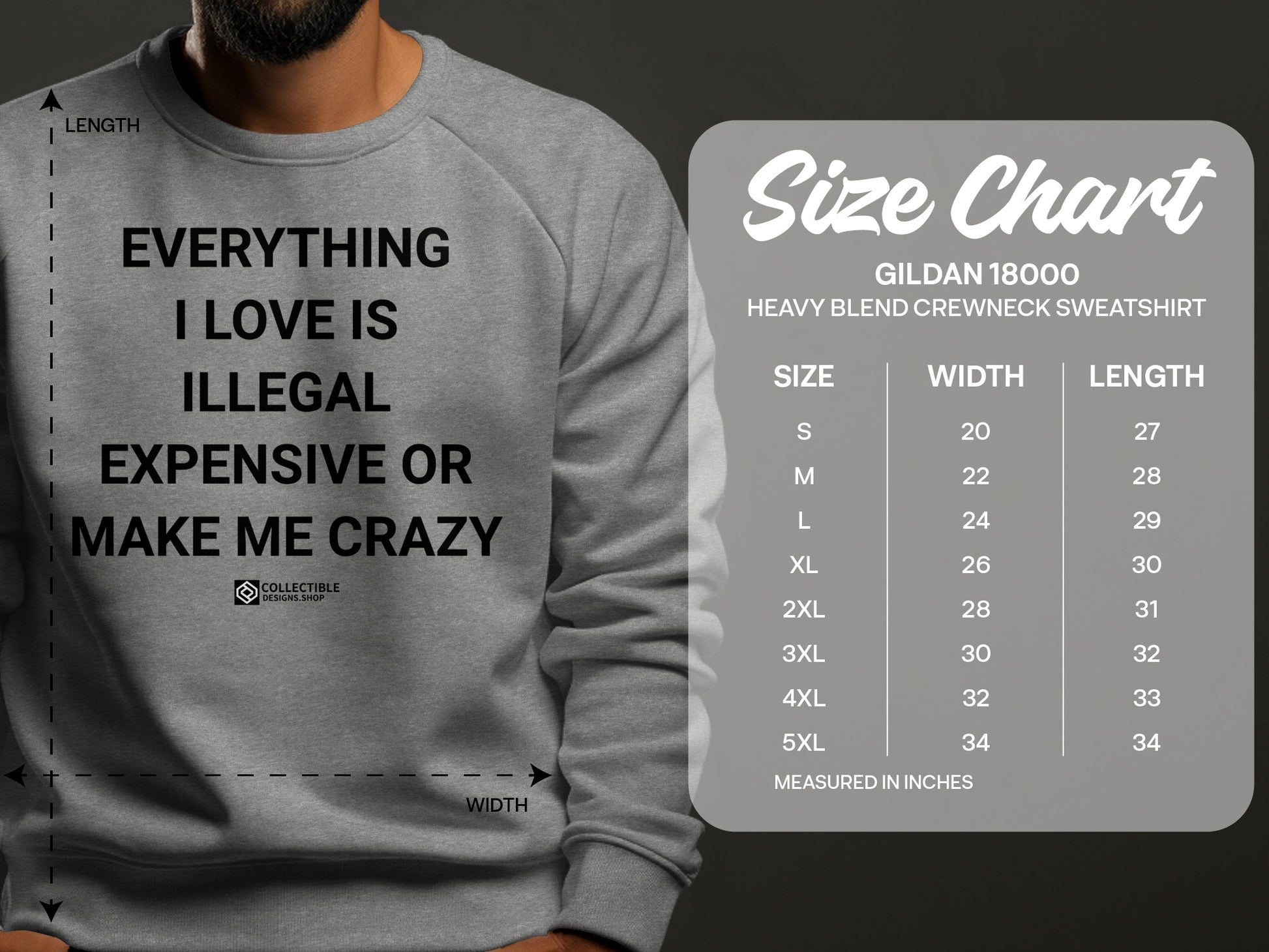 Everything I Love Is Illegal Funny Sweatshirt