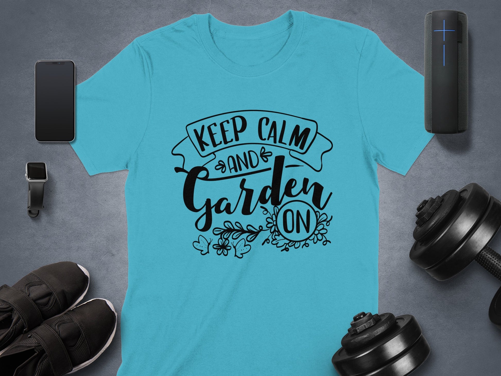 Keep Calm and Garden On Graphic T-shirt