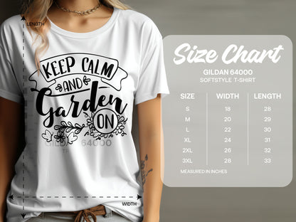 Keep Calm and Garden On Softstyle T-Shirt